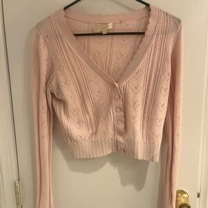 NOT FOR SALE LoveShackFancy Petra Pointelle Cropped Cardigan